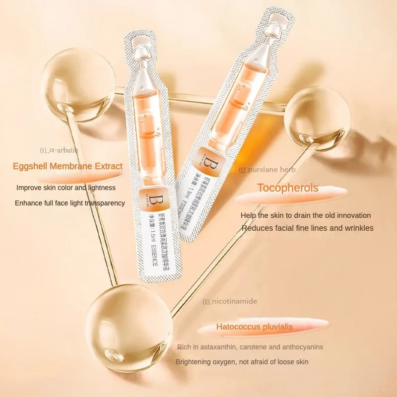 Astaxanthin Anti-Aging Facial Serum Hydrating Moisturising Fade Fine Lines Serum Whitening Hydrating Face Care Essence 30Pcs